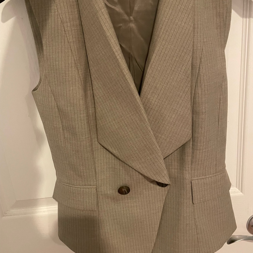 Vintage Antonio Melani Pinstriped Vest Blazer
